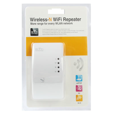 Expansor de rango de repetidor de 300Mbps Wireless-N WIFI 802.11n (WS-WN518W2) (Blanco)