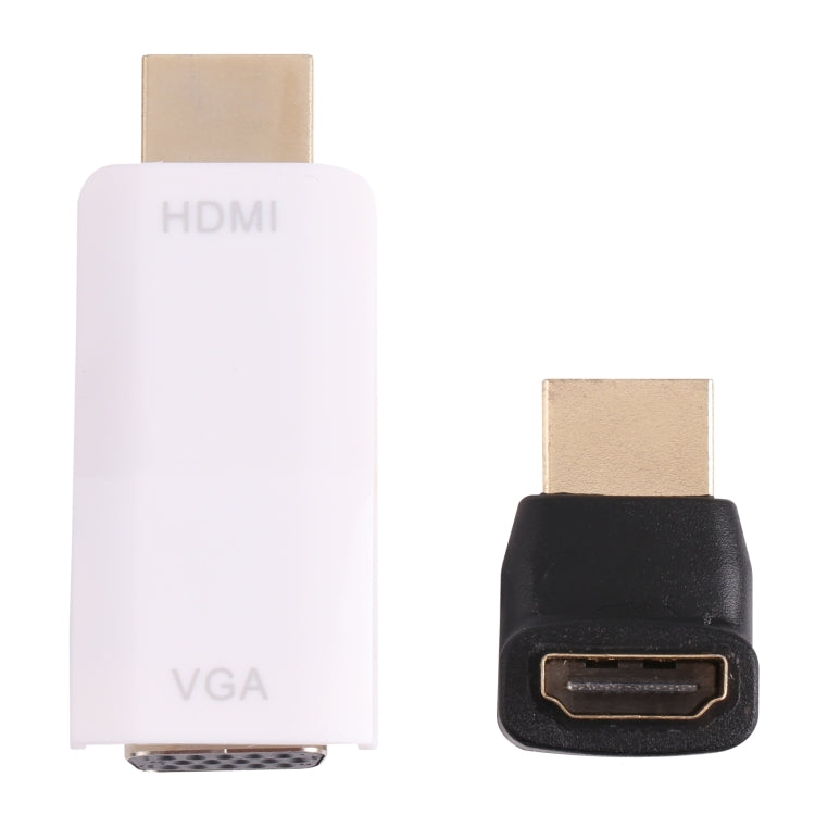 Adaptateur Full HD 1080P HDMI vers VGA + convertisseur audio pour ordinateur portable / STB / DVD / HDTV (avec adaptateur HDMI femelle vers mâle)
