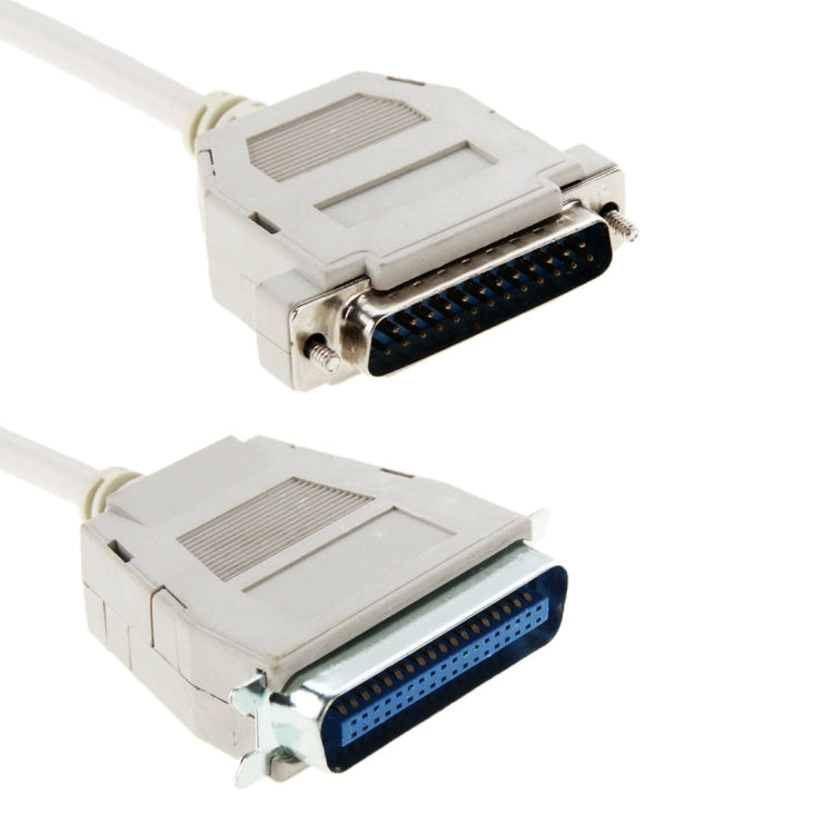 Câble d'extension mâle IEEE 1284 femelle vers RS232 25 broches parallèle 18s Longueur : 1,5 m (Blanc)
