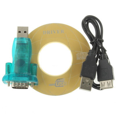 Adaptateur de convertisseur de câble USB 2.0 mâle vers port série RS232 DB9 à 9 broches (vert)