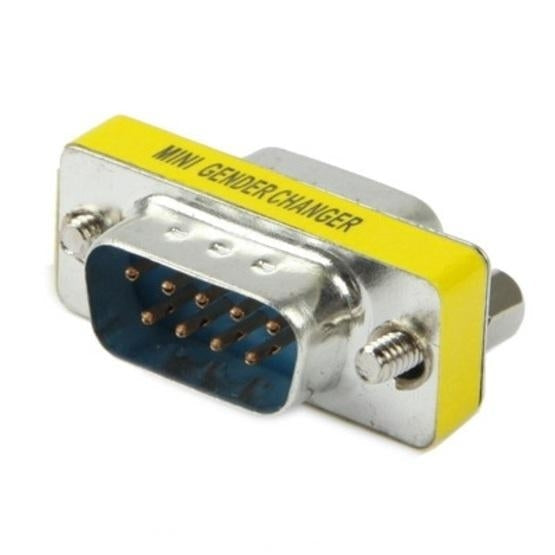 RS232 DB9 9 Pin Male to Male Serial Adapter Converter