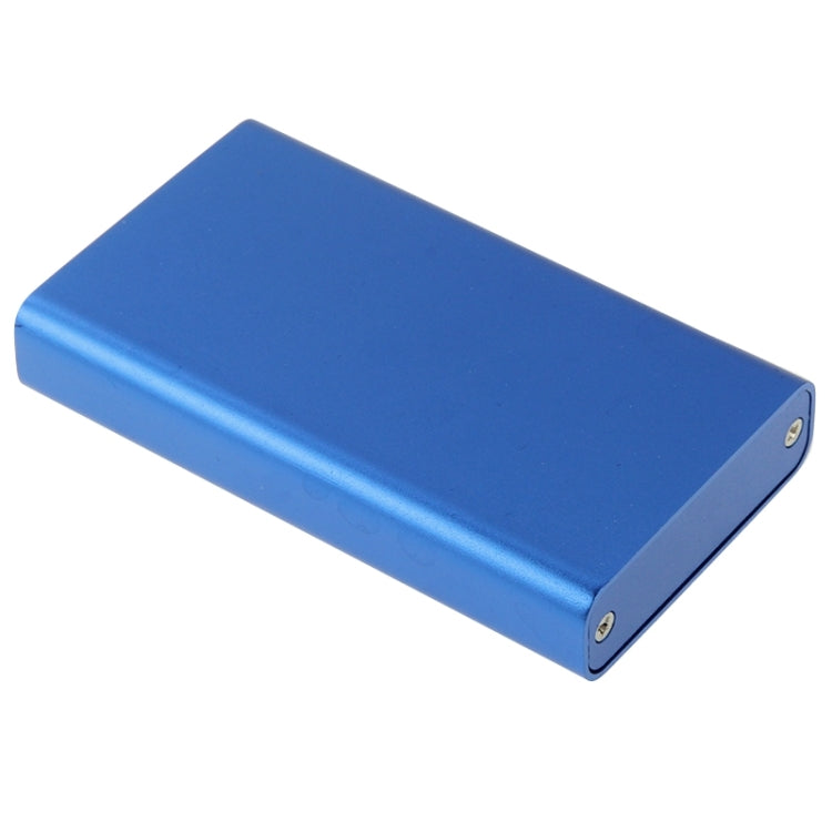 SSD to USB 3.0 Hard Drive Enclosure for mSATA 6gb/s Solid State Drive (Blue)