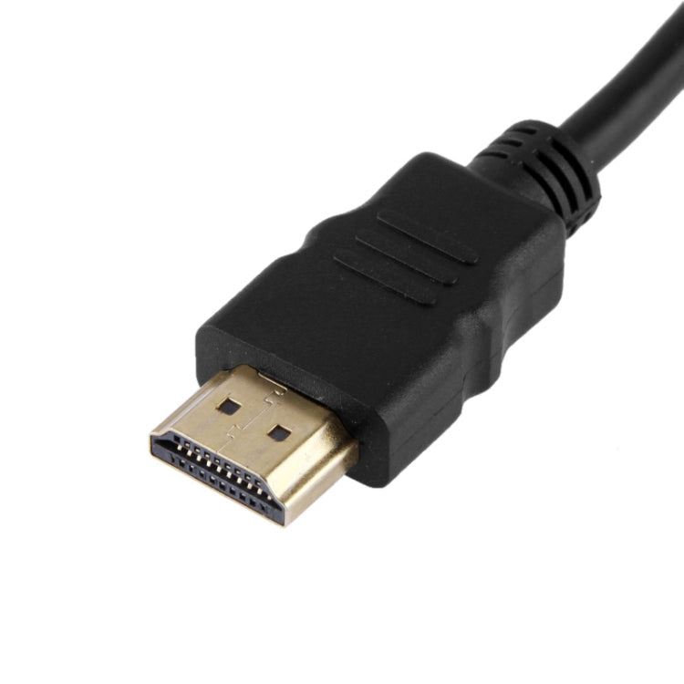 HDMI to VGA and HD Audio Conversion Adapter Cable (Black)