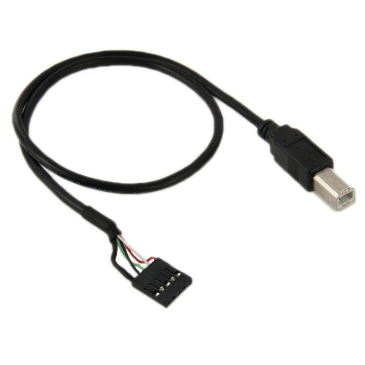 Motherboard 5pin Female Connector to USB 2.0 B Male Adapter Cable Length: 50cm
