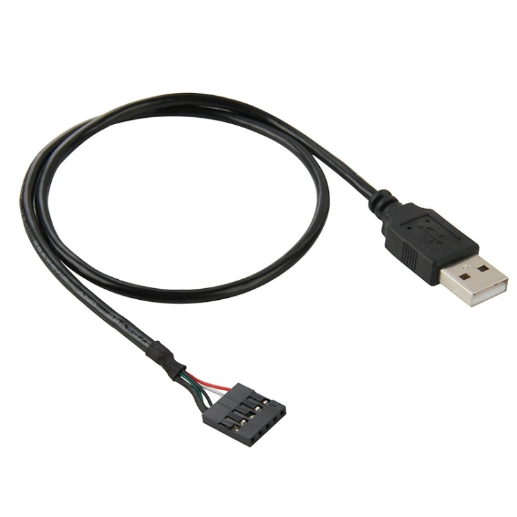 Motherboard 5pin Female Connector to USB 2.0 Male Adapter Cable Length: 50cm