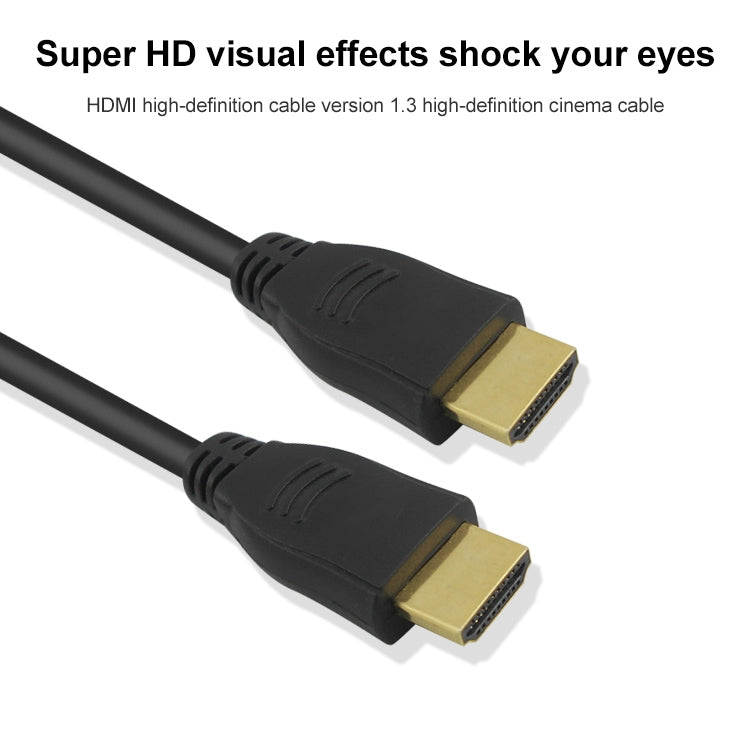 Cable HDMI Macho de 19 pines a HDMI de 1 m Versión 1.3 compatible con TV HD / Xbox 360 / PS3 etc. (Negro + chapado en Oro)
