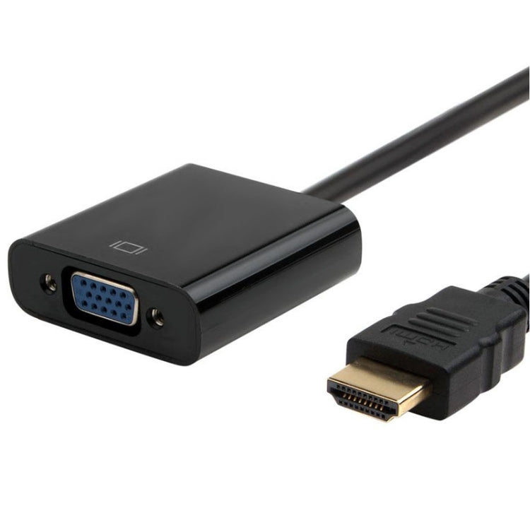 Adaptateur de câble HDMI 19 broches mâle vers VGA femelle 20 cm (noir)