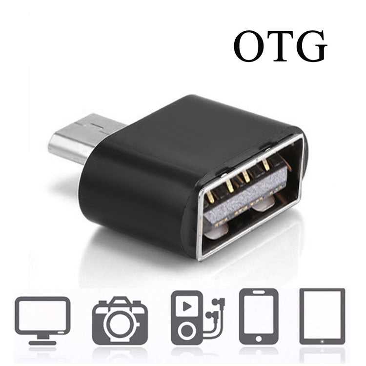 Micro USB 2.0 to USB 2.0 Adapter with OTG Function for Samsung / Huawei / Xiaomi / Meizu / LG / HTC and other Smart Phones (Black)