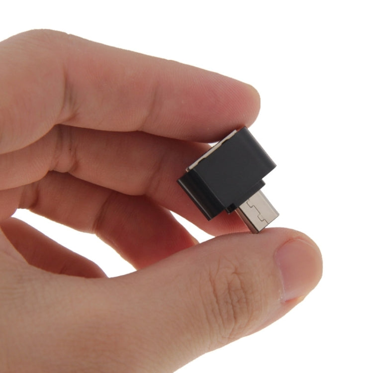 Adaptador Micro USB 2.0 a USB 2.0 con función OTG Para Samsung / Huawei / Xiaomi / Meizu / LG / HTC y otros Teléfonos Inteligentes (Negro)