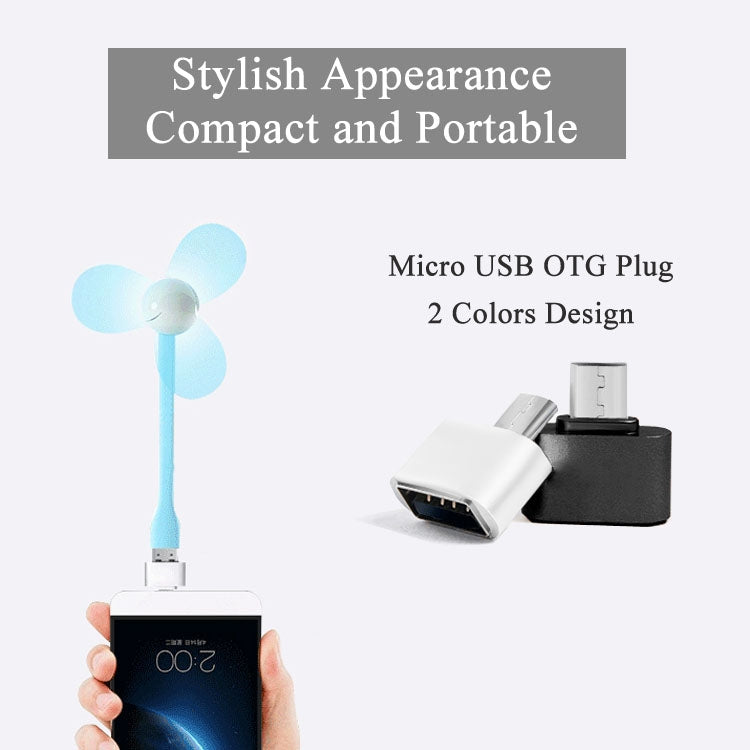 Micro USB 2.0 to USB 2.0 Adapter with OTG Function for Samsung / Huawei / Xiaomi / Meizu / LG / HTC and other Smart Phones (White)
