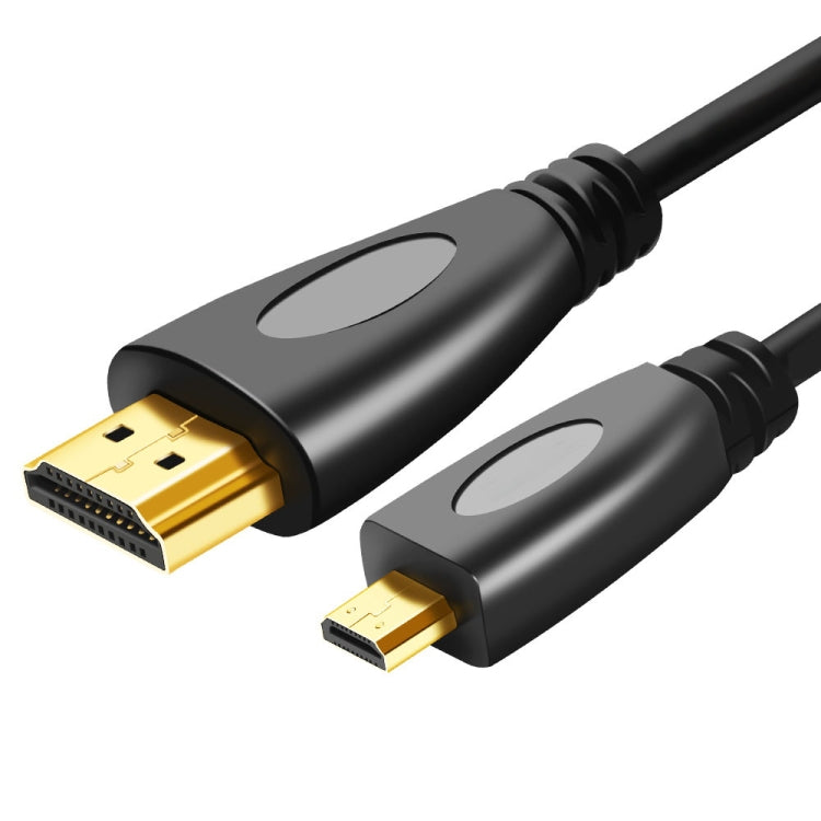1.8m Gold Plated 3D 1080P HDMI Micro Male to HDMI Male Cable For Mobile Phone GoPro Cameras