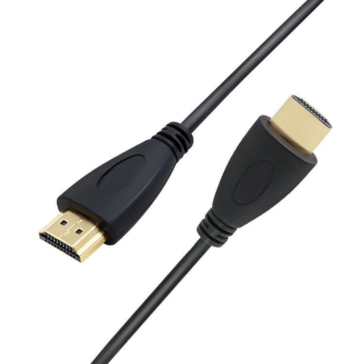 Cable HDMI de 1.8 m a HDMI de 19 pines Versión 1.4 compatible con 3D Ethernet HD TV / Xbox 360 / PS3 etc. (chapado en Oro) (Negro)