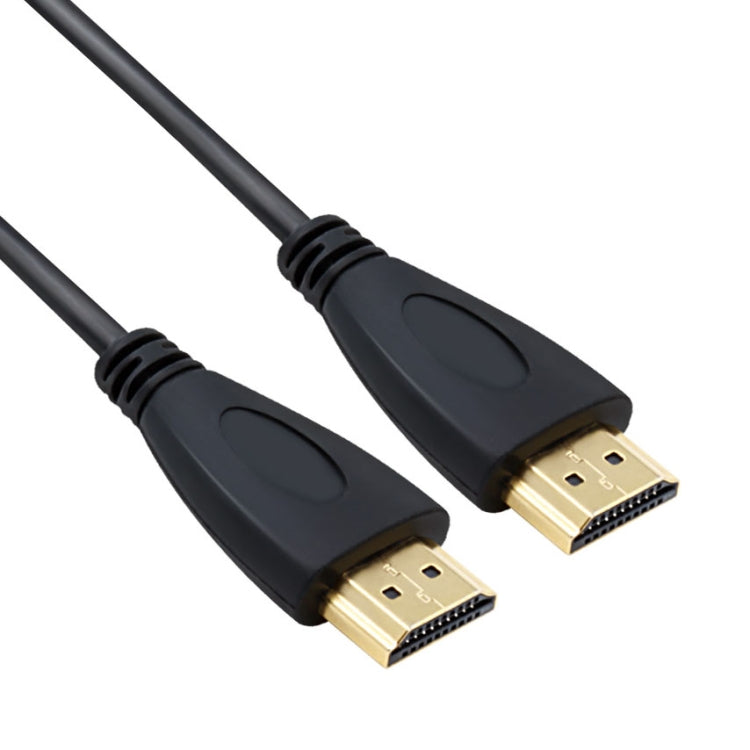 Cable HDMI de 1.8 m a HDMI de 19 pines Versión 1.4 compatible con 3D Ethernet HD TV / Xbox 360 / PS3 etc. (chapado en Oro) (Negro)