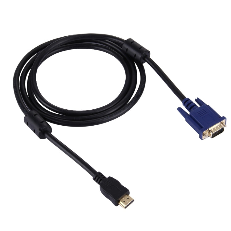 Câble vidéo HDMI mâle 15 broches VGA mâle 1,8 m (noir)