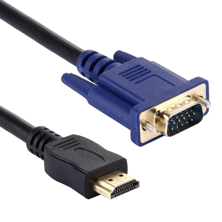 Cable de vídeo HDMI Macho de 1.8 m a VGA Macho de 15 pines (Negro)