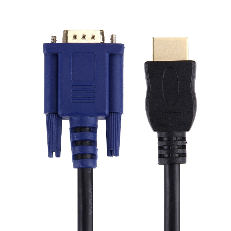 1.8 m HDMI Male 15-Pin VGA Male Video Cable (Black)