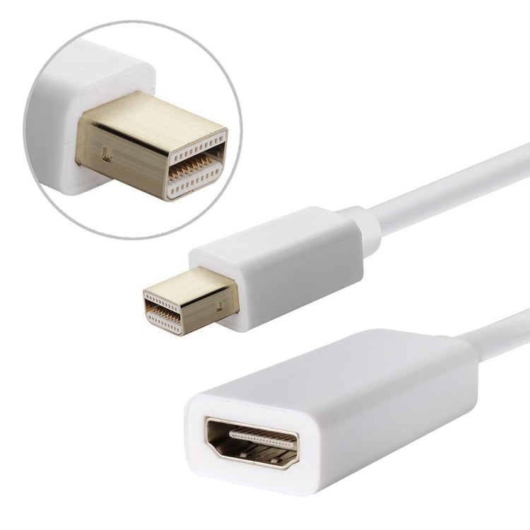 Full HD 1080P Mini DisplayPort Male to HDMI Female Port Cable Adapter Length: 20cm
