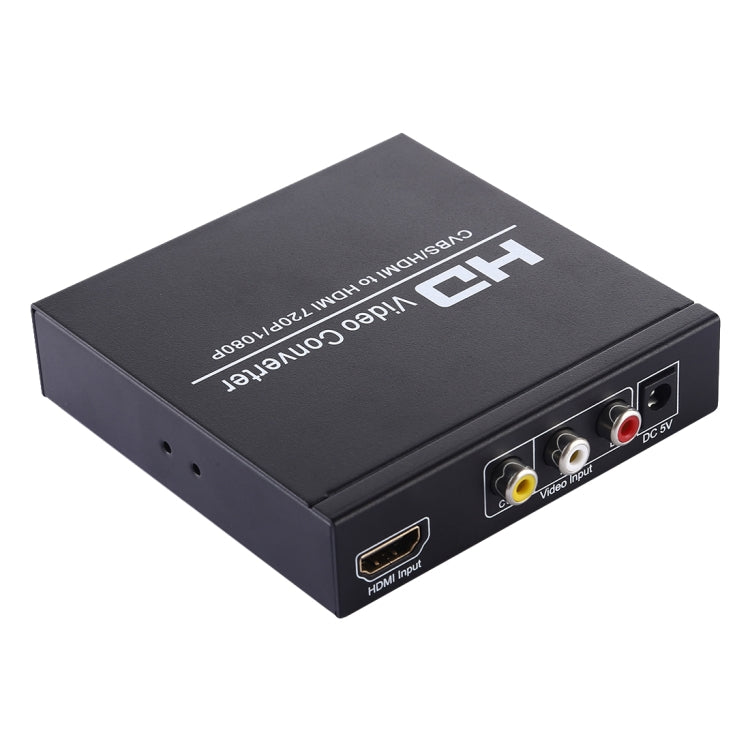 Convertidor de video NK-8A AV + HDMI a HDMI HD (Negro)