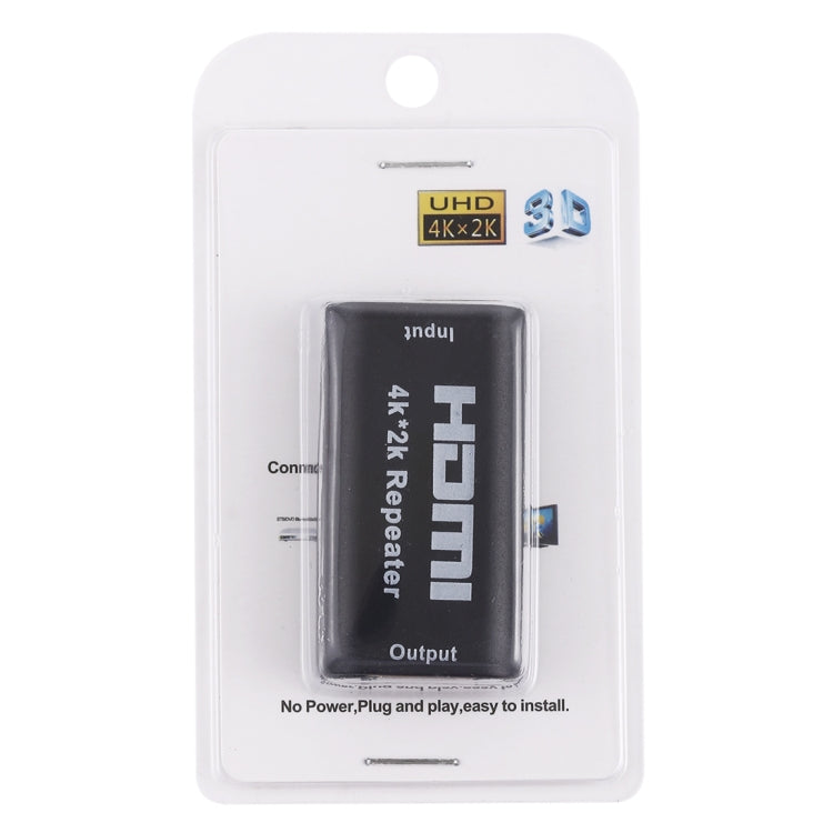 Repetidor de amplificador HDMI UHD 4Kx2K (Negro)