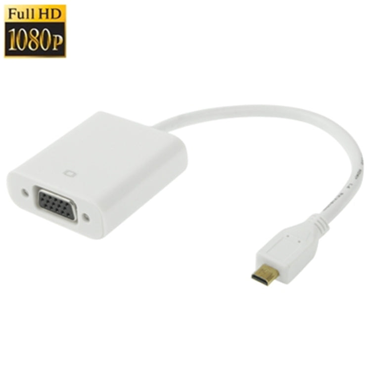 22 cm Micro HDMI Male to VGA Female video adapter cable compatible with Full HD 1080P