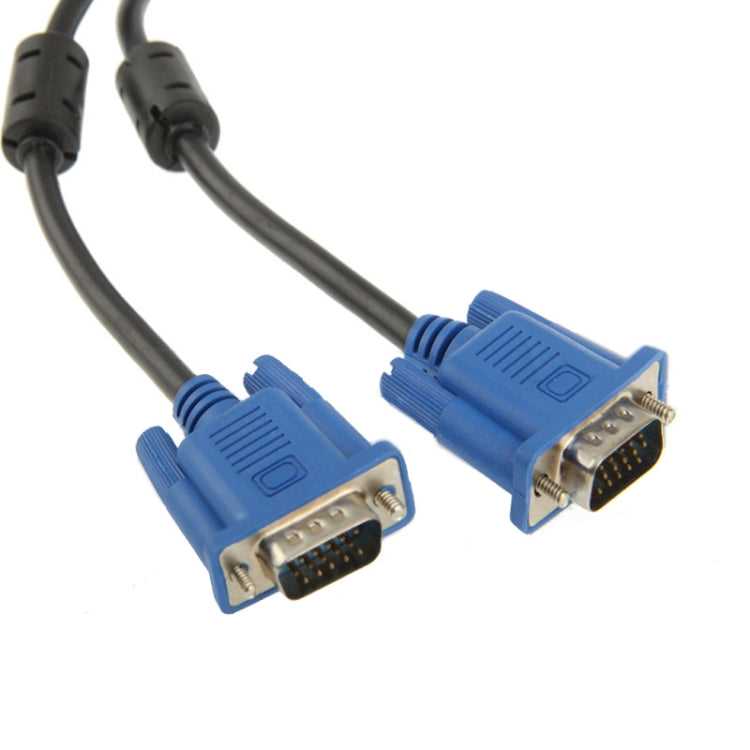 Cable de video VGA a VGA, cable de monitor VGA macho a macho de 15 pines,  Full HD 1080P, cable negro de alta resolución para TV, Compter, proyector