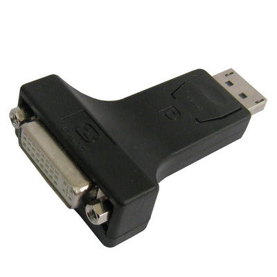 Adaptateur DisplayPort mâle vers DVI femelle (noir)