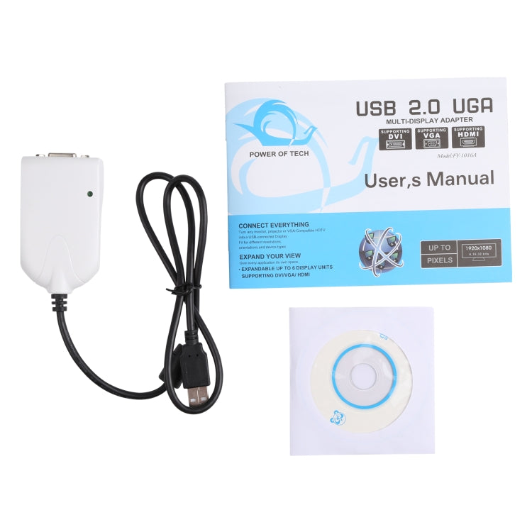 Adaptador de USB a VGA Para múltiples monitores / múltiples Pantallas Tarjeta Gráfica externa USB 2.0