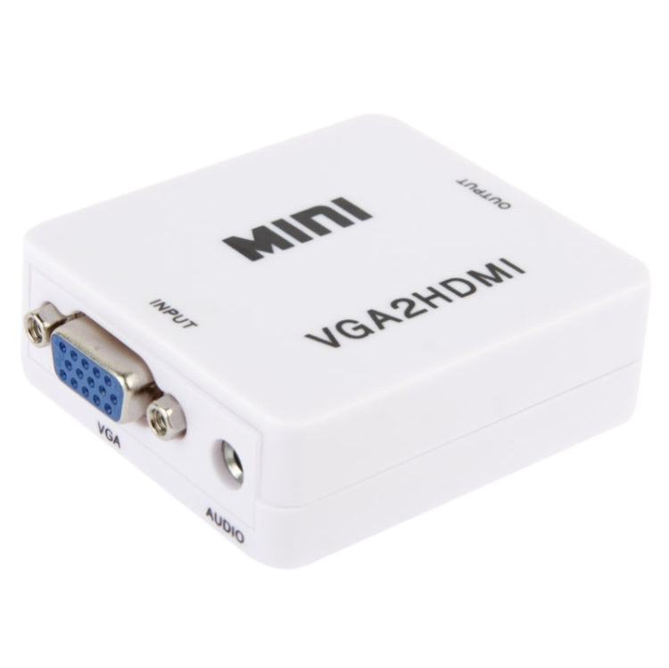 1080P Mini VGA to HDMI Audio Video Converter For HDTV PC Laptop and DVD