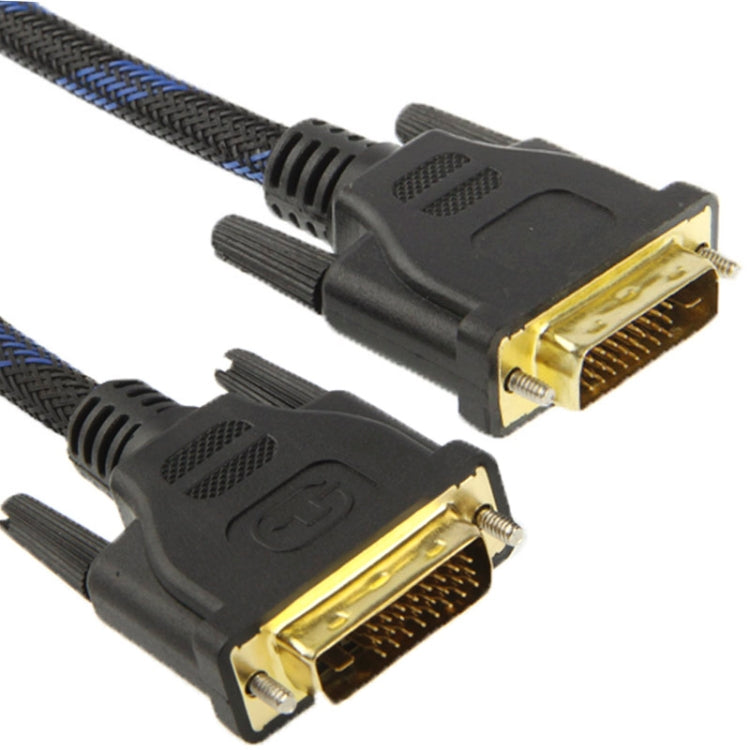 Video Cable DVI-D Dual Link 24+1 pin Male to Male m/m with nylon net length: 5m