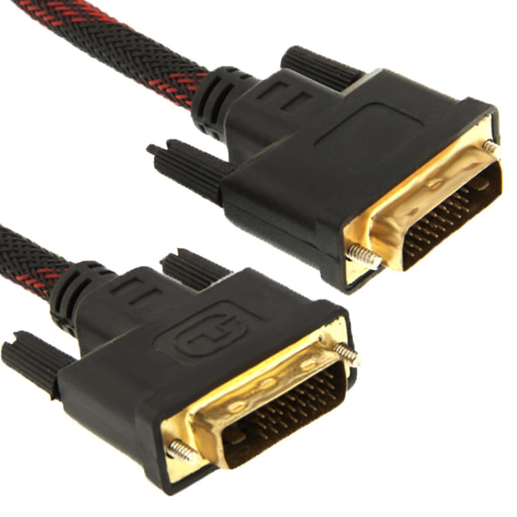 24+1 pin Male to Male m/m Dual Link DVI-D video cable with nylon net length: 3m