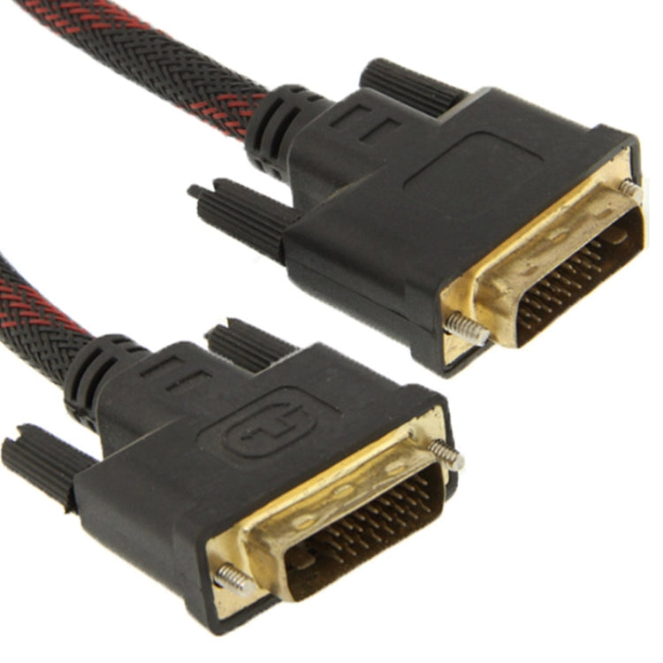 Câble vidéo DVI-D Dual Link 24+1 broches mâle vers mâle m/m avec filet en nylon longueur : 3 m