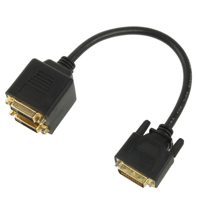 Adaptador de Cable 24 + 1 DVI Macho a 2 DVI Hembra longitud: 30 cm
