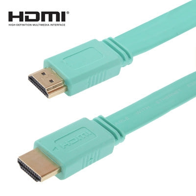 Cable plano HDMI a HDMI de 19 pines chapado en Oro de 1.5 m Versión 1.4 compatible con HD TV / XBOX 360 / PS3 / Proyector / reProductor de DVD etc.