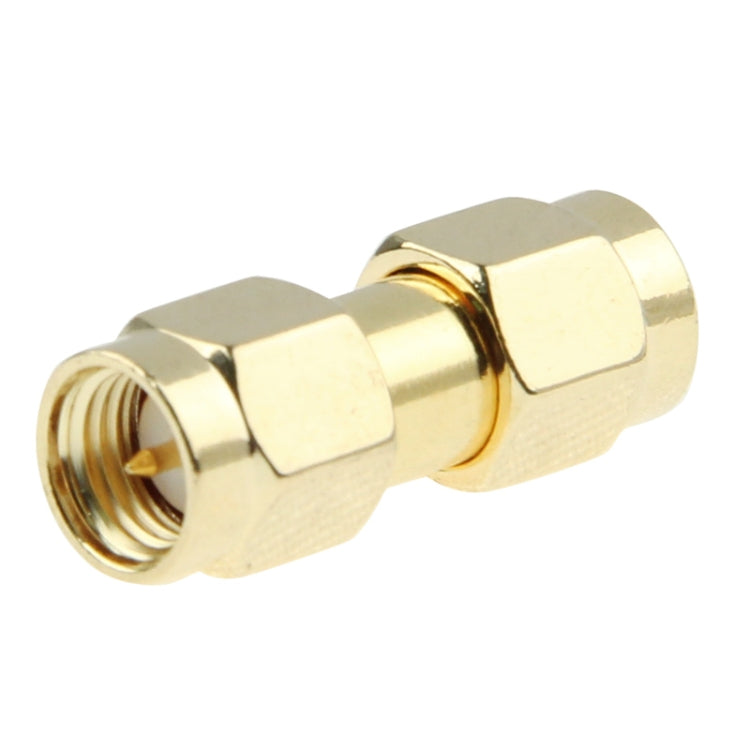 Gold-plated SMA Male to SMA Male Adapter (gold-plated)