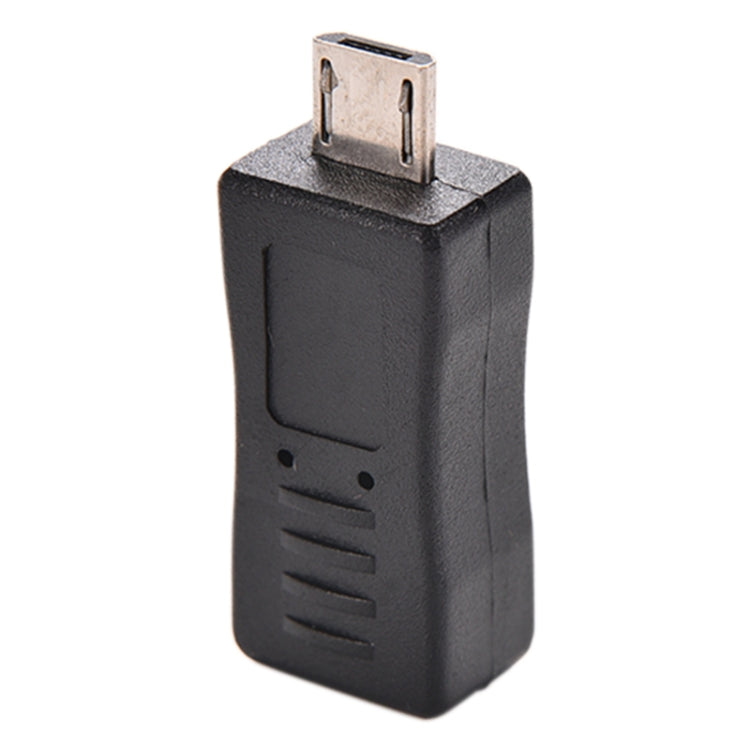 USB 2.0 Micro USB Male to Female Adapter for Galaxy S IV / i9500 / S III / i9300 (Black)