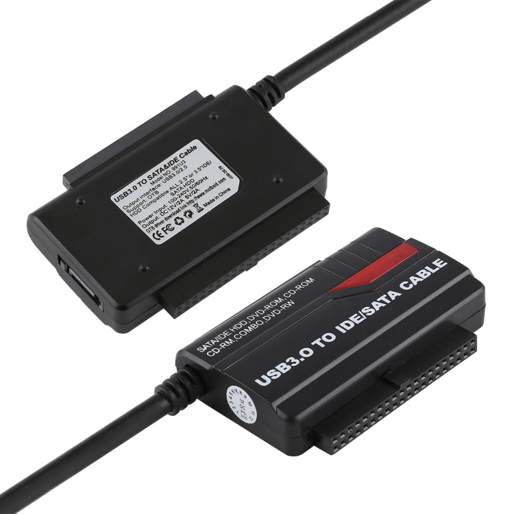 USB 3.0 External Hard Drive Adapter to IDE / SATA Hard Drive (Black)