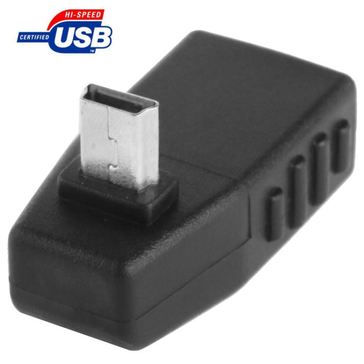 AF Adapter Mini USB Male to USB 2.0 Up Angled 90 Degree (Black)