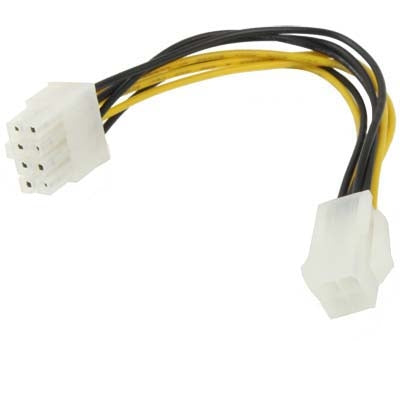 Power Cable 8 pin Male to 4 pin Female length: 18.5 cm