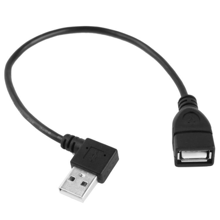 Longueur du câble adaptateur USB 2.0 AM vers AF à 90 degrés : 25 cm