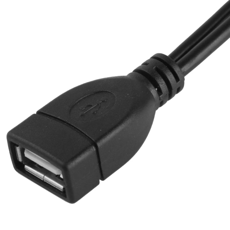 Micro USB Macho + USB 2.0 AM a Cable AF con función OTG Longitud: 30 cm / 35cm
