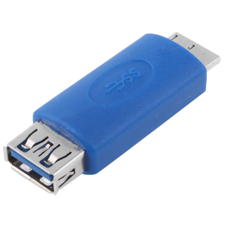 Adaptador Macho Super Speed USB 3.0 AF a USB 3.0 Micro-B (Azul)