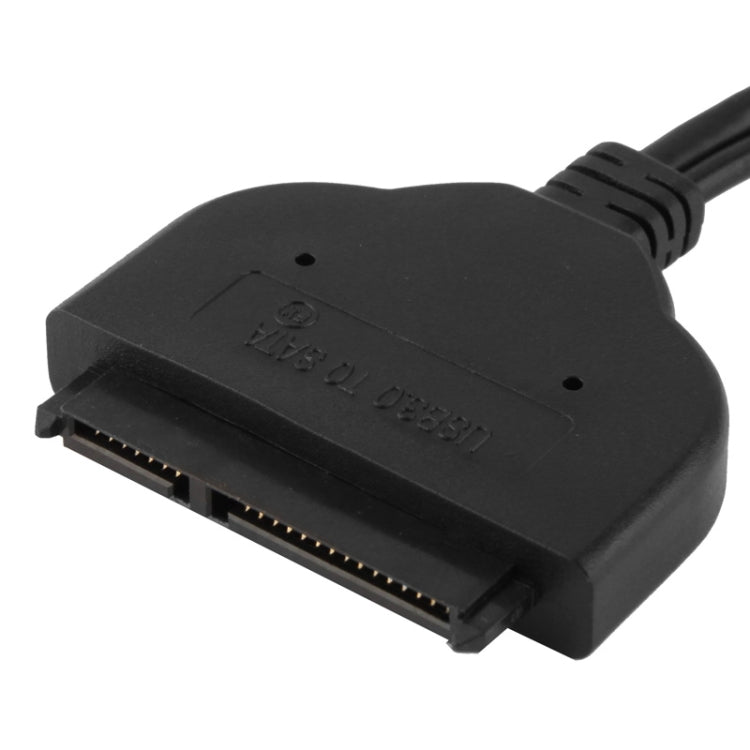 USB 3.0 to SATA 22 Pin 2.5 Inch Hard Drive Adapter with USB Power Cable Length: 20cm