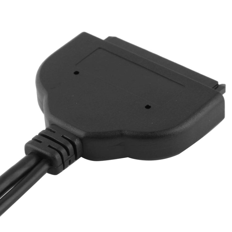 Adaptador de Disco Duro USB 3.0 a SATA de 22 pines y 2.5 pulgadas con Cable de Alimentación USB longitud: 20 cm
