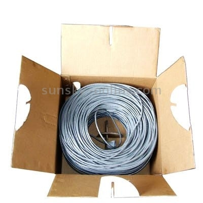 Cable Lan (Cable de datos CAT6E) cobre longitud: 305 m diámetro: 0.52 mm