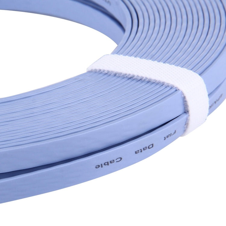 Cable LAN de red Ethernet plano ultrafino CAT6 longitud: 20 m (Azul)