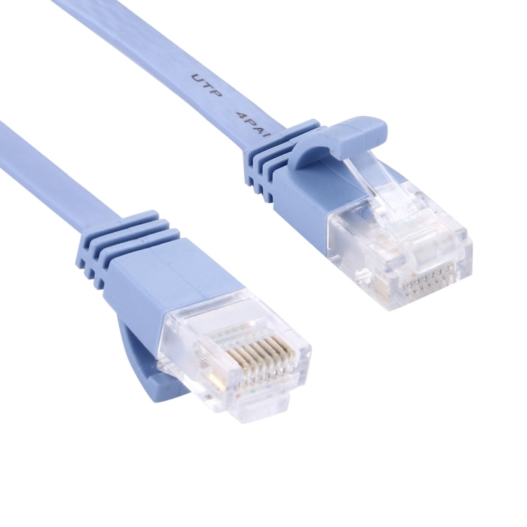 Cable LAN de red Ethernet plano ultrafino CAT6 longitud: 30 m (Azul)