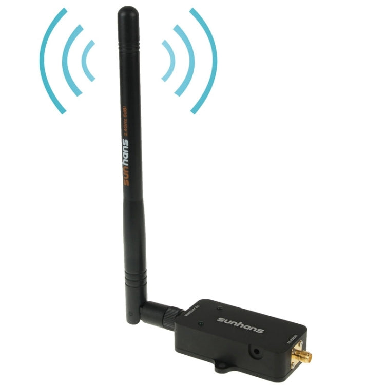 Sunhans SH24BTA-N 35dBm 2.4GHz 3W 11N/G/B WiFi Signal Booster Amplifier WiFi Wireless Repeater (Black)