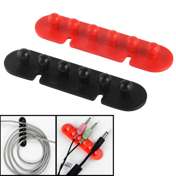 CC-595 Support de prise adhésif pour câble en plastique (paire) Couleur aléatoire