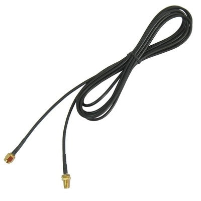 Softcover Edition RP-SMA Câble mâle vers femelle (câble d'extension d'antenne 174) 3 m (noir)