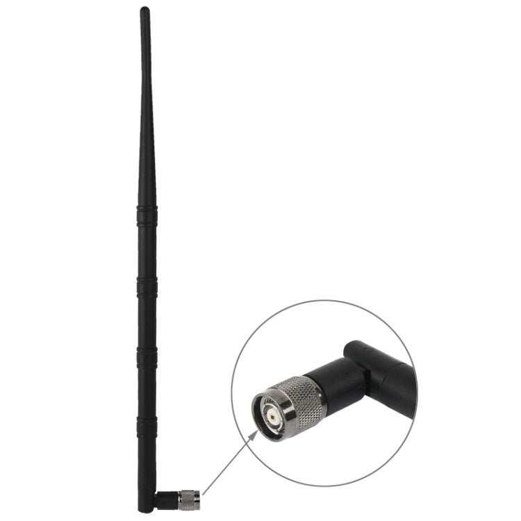 2.4GHz WiFi 15DBi TNC Antena omnidireccional (Edición de Tapa blanda) (Negro)